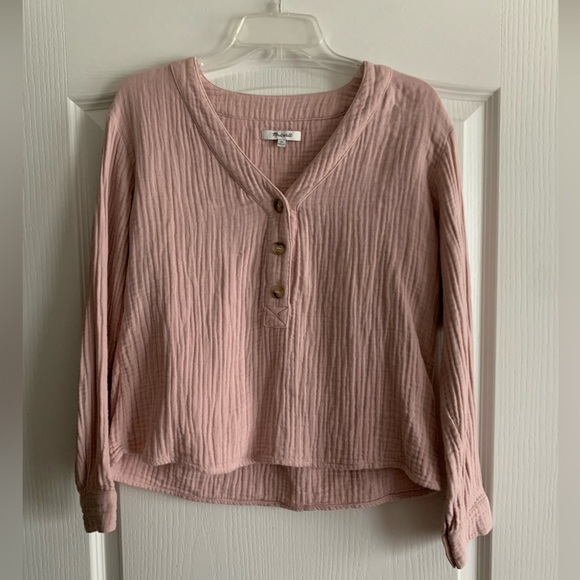 Madewell Tops - Madewell blush pink blouse size XS